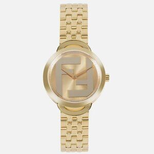 Fendi Womens Gold 30mm Bracelet Fashion Watch